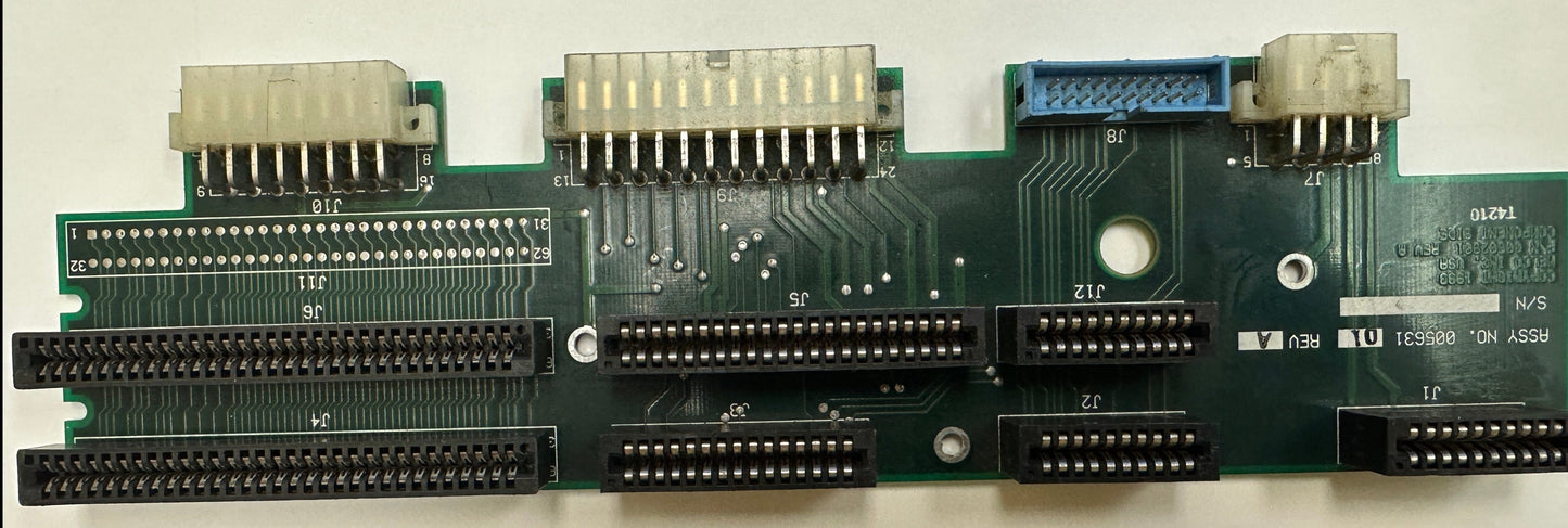 Melco Embroidery Machine EMC 10/4 PCB BACKPLANE 005631-01