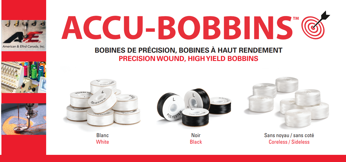 ACCU-BOBBINS - White V15 L