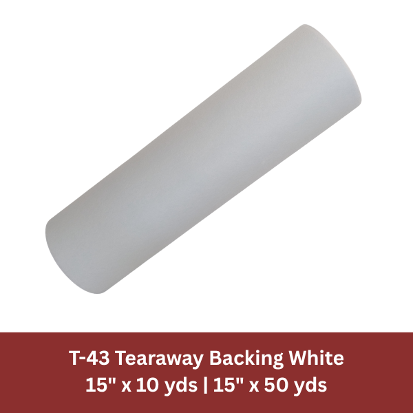 T-43 Tearaway Backing White