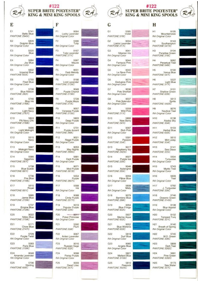 ROBISON ANTON 5000M KING CONE - 100 COLOR KIT PAGE 2