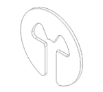 001955-15 RING RETAINER, EXT, SD. 188, FD