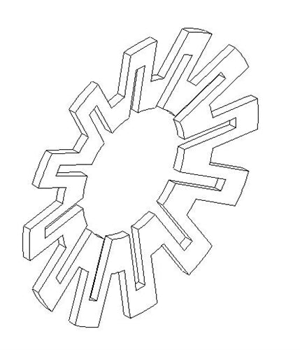 30837-01 WASHER, STAR, 8mm ID X 18mm OD