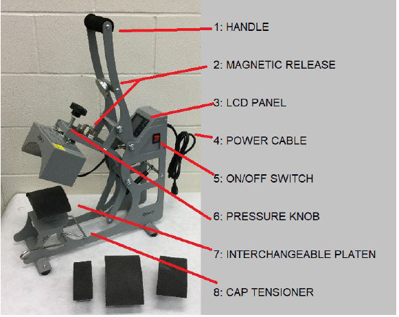 KH-CAP-4 Auto 4in1 Cap Heat Press