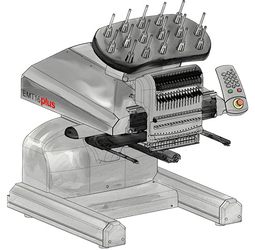 Melco EMT 16 Plus 16 Needle Commercial Machine