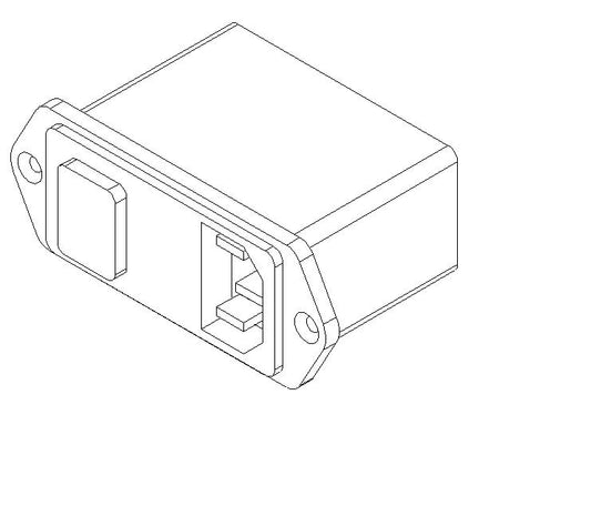 31039-01 Filter, Line, 6A, IEC Input, w/DPDT Switch