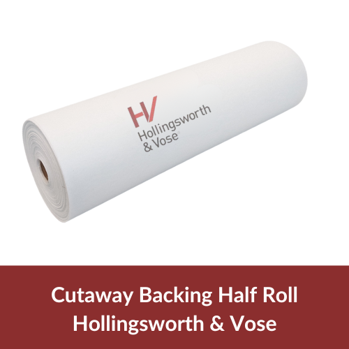 Cutaway Backing, Half Roll, White