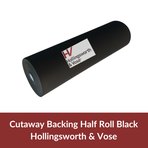 Cutaway Backing, Half Roll, Black