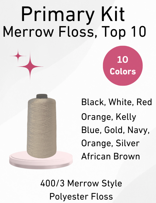 Merrow Floss Primary Kit (Top 10 Colors) – Embroidery Systems