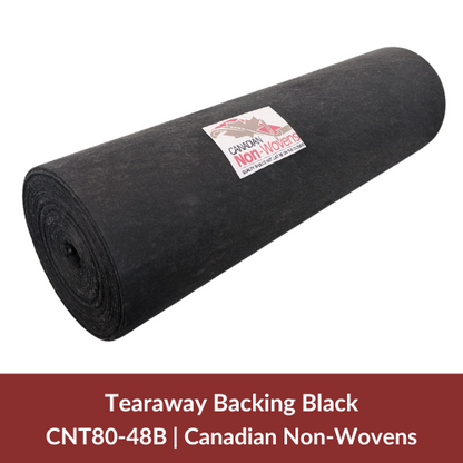 Tearaway Backing, Black CNT80-48B
