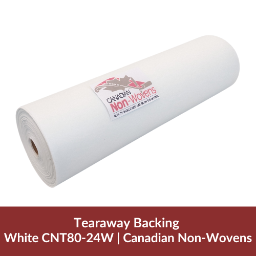 Tearaway Backing, White CNT80-24W