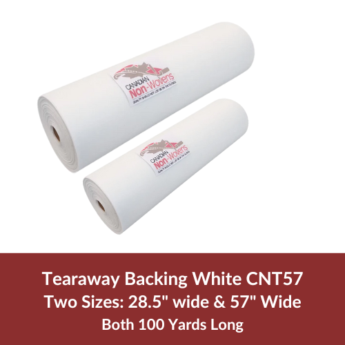 Tearaway Backing, White