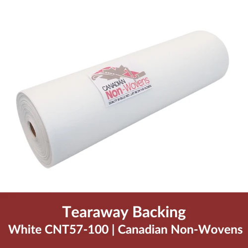 Tearaway Backing, White