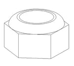 005284-01 NUT, LOCK, M6