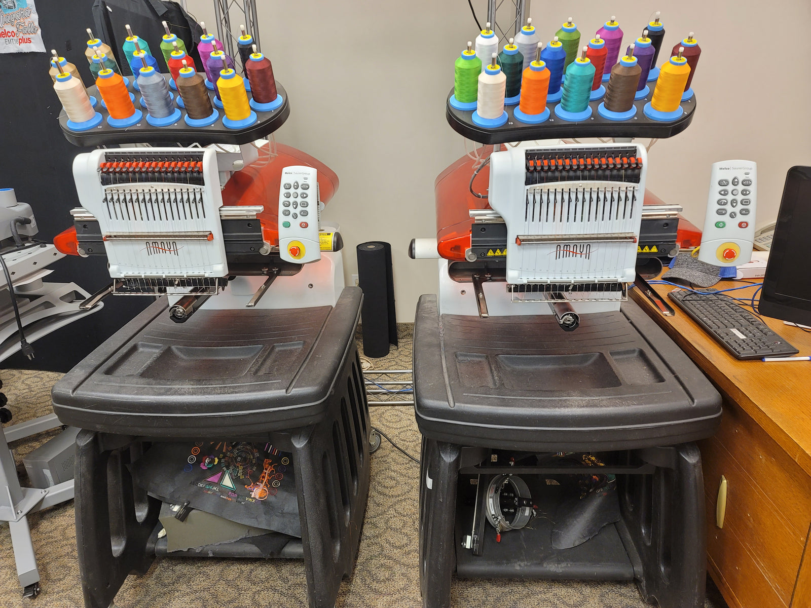 Melco Amaya XT Refurbished 16 Needle Commercial 2 Head Machine